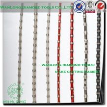 Diamond Wire Saw Using Wanlong Diamond Wire Saw for Stone Quarrying is Environment-Friendly, Which Produces High Economic and Social Benefits.Wanlong Quarry Wires Were Connected by Long Lasting, Black