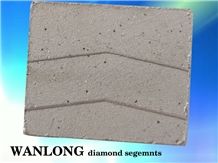 Multi Blade Stone Cutting Diamond Segment Used in Granite Sandstone Basalt Andesite Diamond Saw Blades