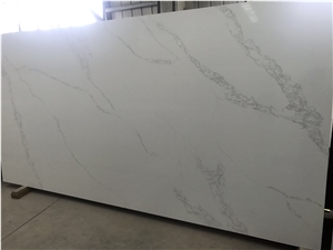 Engineered/Artificial Quartz Stone Ariston Marble Look Solid Surface Polished Slab for Flooring Tile Wall Panel Countertop Kitchen Bathroom