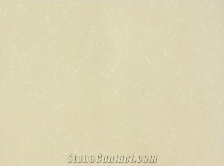 Engineered/Artificial Quartz Stone Crema Mafil Marble Look Solid Surface Polished Slab for Flooring Tile Wall Panel