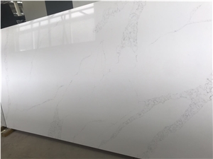 Engineered/Artificial Quartz Stone Shyras Marble Look Solid Surface Polished Slab for Flooring Tile Wall Panel Countertop Kitchen Bathroom