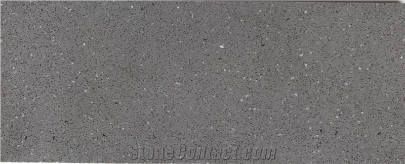 Engineered/Artificial Quartz Stone Sleek Concrete Marble Look Solid Surface Polished Slab for Flooring Tile Wall