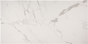 Engineered Quartz Stone Calacatta Fantasy B Artificial Marble Solid Surface Polished Slab for Tile Wall Panel