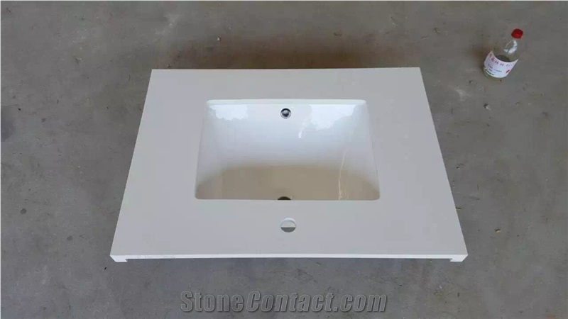 Best Quality Bathroom Vanity Artificial Quartzite Countertop