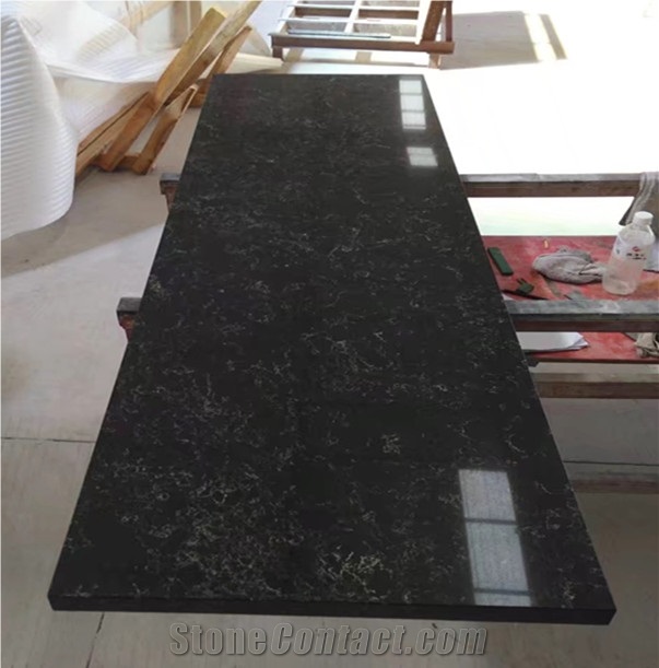Black Quartzite Kitchen Countertop