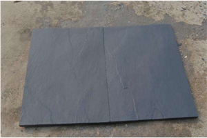 Cheap Honed Rectangular Grey Slate Tile, China Black Slate