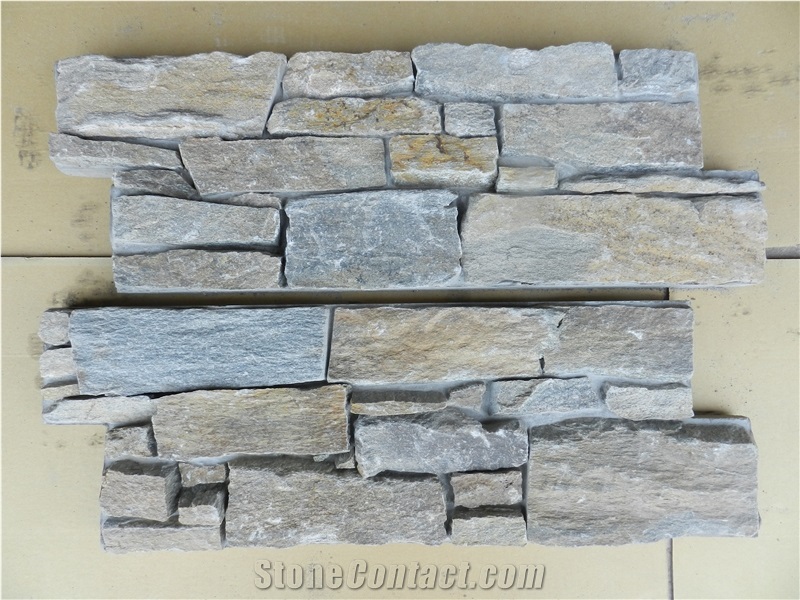 Chinese Cheap Yellow Wall Cladding;Cultural Cement Stone Veneer
