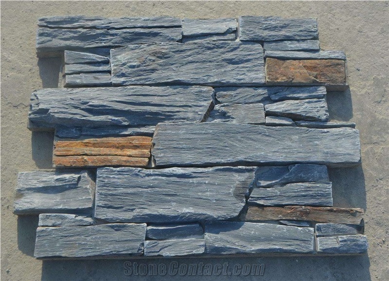 Fireplace Decoration, Nature Grey Slate Ledger Stone, Ledged Stone Siding,Ledge Stone Facade,Ledgedstone Veneer,Ledge Stone Wall Panels