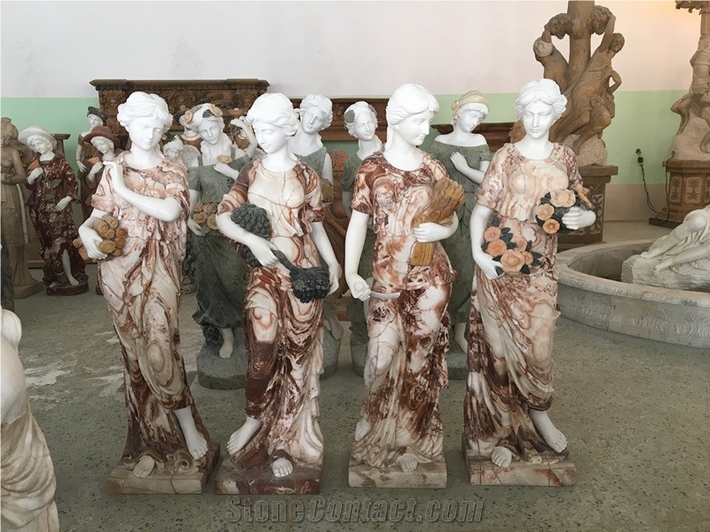 Four Season Marble Stone Statue Sculpture