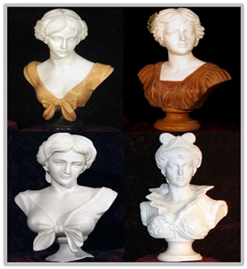 Half Man Marble Statue Carving, Half Man Head Sculpture, Half Woman Statue Sculptures