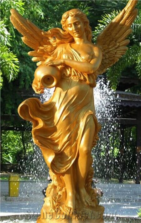Inexpensive Fibreglass Sculpture Water Fountain
