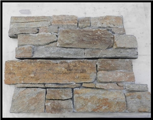 Natural Yellow Slate Cement Cultured Stone, Wall Panels,Stone Cladding Panel/Stone Decor Cement Board/Concrete Culture Stone