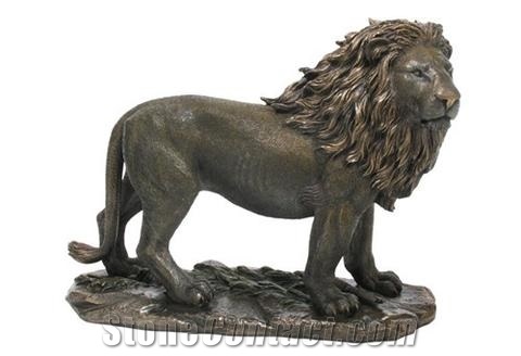 Outdoor Bronze Lion Sculpture
