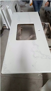 Pure White Quartzite Countertops for Kitchen and Bathroom