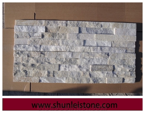 Split Surface Tile Sandstone Cultured Stone Wall Cladding Different Colors Cultured Panel