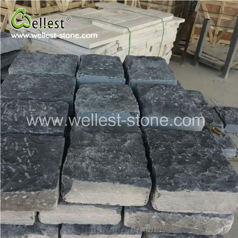 Black Bluestone 5cm Thick External Driveway Paving Stone Tile,Walkway/Garden/Street/Patio Floor Covering Stone Tile