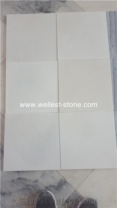 Chinese Snow White Marble Tile, Natural Marble House Floor Paver, Wall Covering Polished Marble Tile