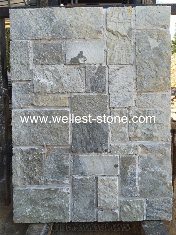 External Wall Cement Wall Stone Veneer, Loose Stone Wall Cladding Stone
