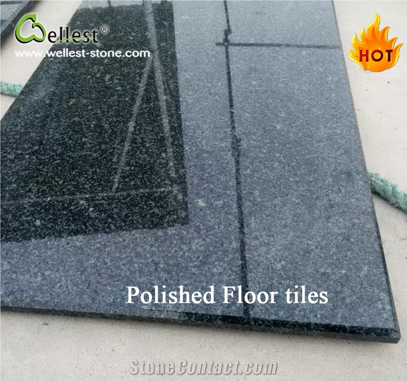 G381 Evergreen Granite Product Polished Floor Covering Tile