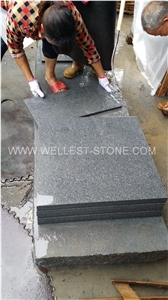 G654 Dark Grey Natural Granite Stone Tile Outdoor Pool Coping Floor Covering Tile