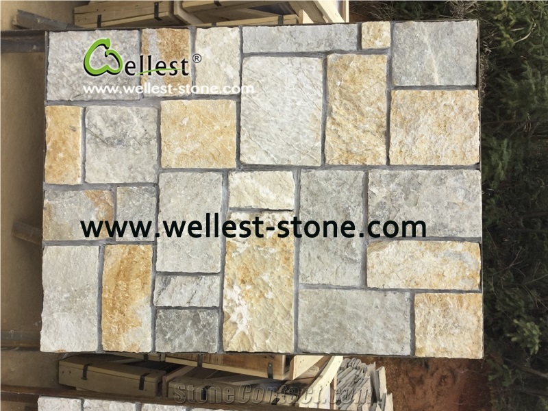 Loose Square Stacked Stone, Wall Cladding Cement Stone,Stacked Stone Veneer