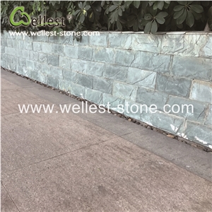 Natural Green Slate Split Mushroom Pillow Face Castle Stone Strip for Feature and Garden Exterior Wall Cladding