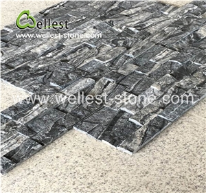 Natural Marble Wall Stacked Stone Veneer, External Wall Covering Ledge Stone
