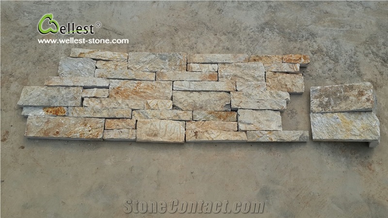 Natural Stone Cement Stacked Stone Veneer, Loose Split Stone Wall Stone