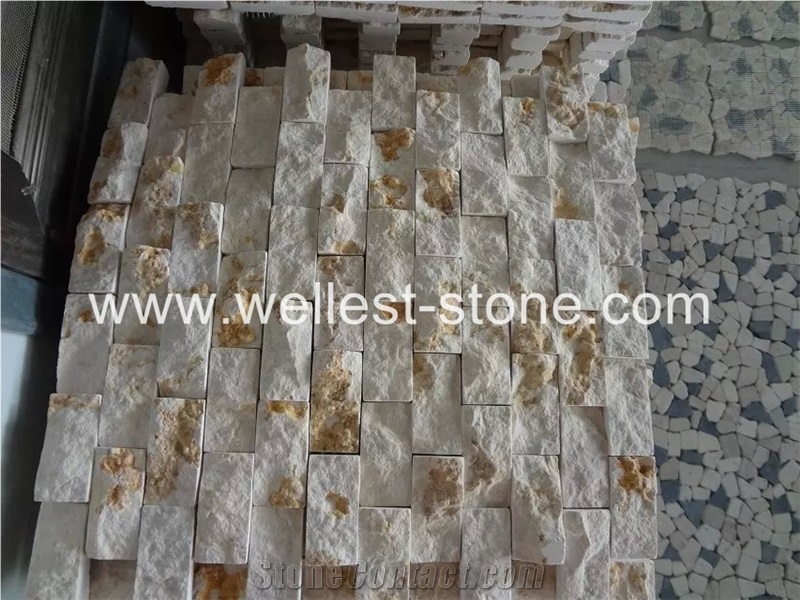 Natural Travertine Mosaic Tile,Bathroom Wall Decorative Mosaic Tile,Interial House Corridor Wall Covering Mosaic Tile