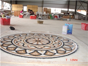 Marble Mosaic Medallion for Floor and Paving