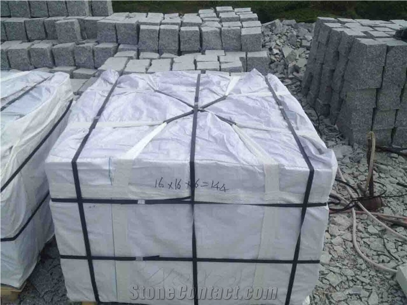 16*16*16cm G341 Cobbles Stone Cube Stone