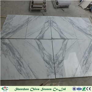 Decoration Material Satuario Marble White Marble with Veins for Slabs/Tiles/Countrtops/Wall Tiles