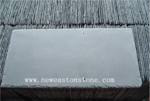 China Dark Grey Black Slate Roofing Tile for Sale
