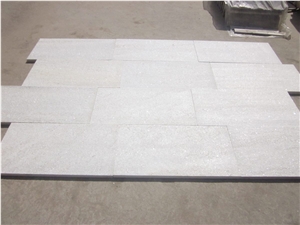 China Natural White Quartzite Flamed Tiles for Floor