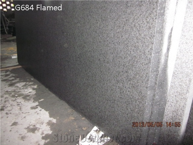G684 Granite Slabs & Tiles, Black Pearl, Black Basalt, Fuding Black Granite