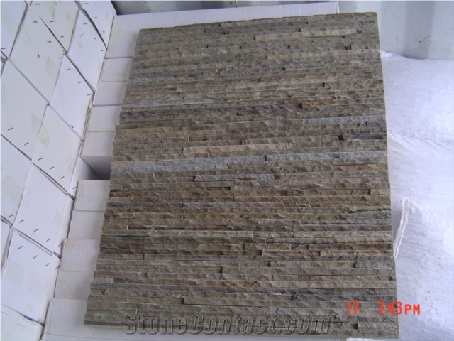 Slim Profile Ledge Stone, Ledger Panels, China Slate Culture Stone, Thin Stone Veneer