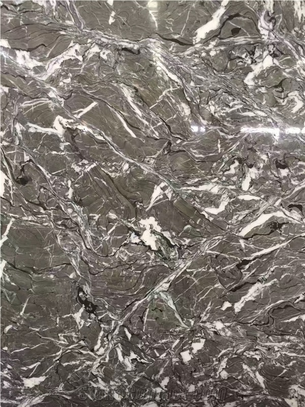 Dubai Grey Marble Slabs and Tiles, Light Grey Marble, Polished Grey Marble