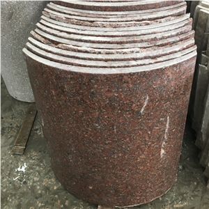 Red Polished Granite Stone Column, Outdoor & Indoor Column