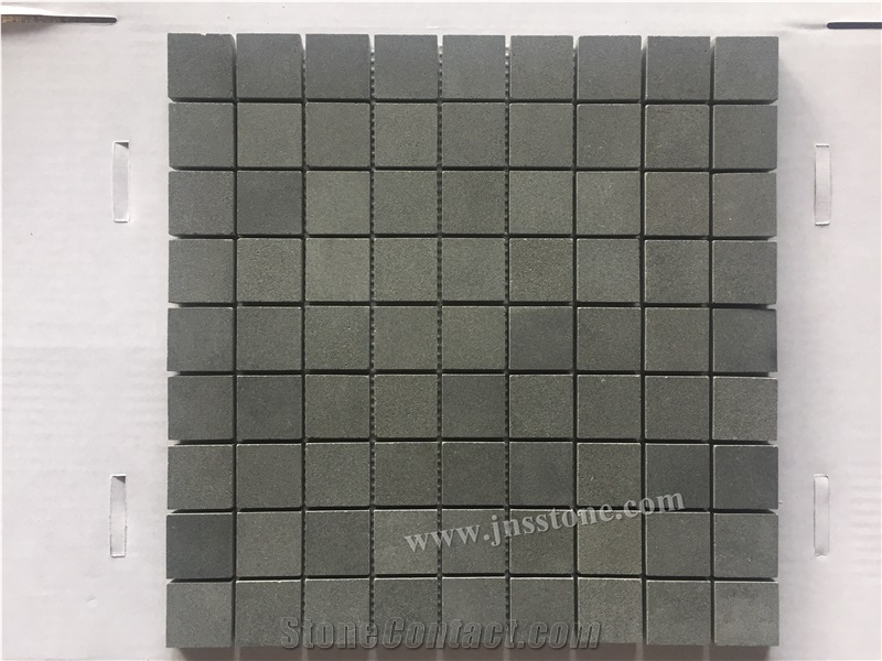 Mosaic / Natural Stone Mosaic / Honed / Hainan Grey Basalt / Chinese Grey Basalt Mosaic / Walling