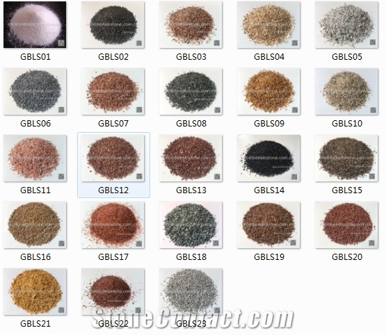 Stone Grains 0.5-1mm, 1-2mm, 2-4mm, 4-6mm