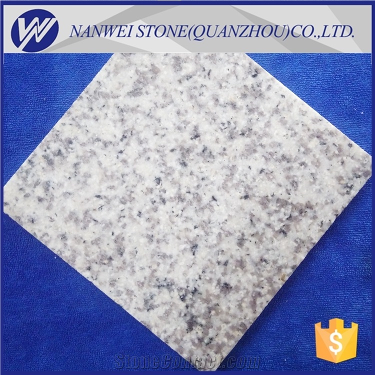 Chinese Polished G655 Rice Grain White Granite Slabs and Tiles for Floor Covering and Wall Cladding
