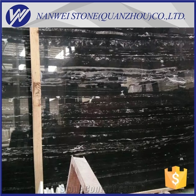 Silver Dragon Marble Tiles and Slabs China Black Color Marble Stone Material