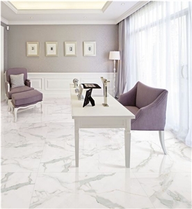 Big Size Calacatta White Marble Look Porcelain Tile,Large Ceramic Tile