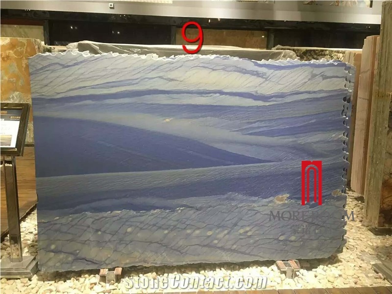 Brazil Azul Macaubas Blue Quartzite Slab for Countop or Floor