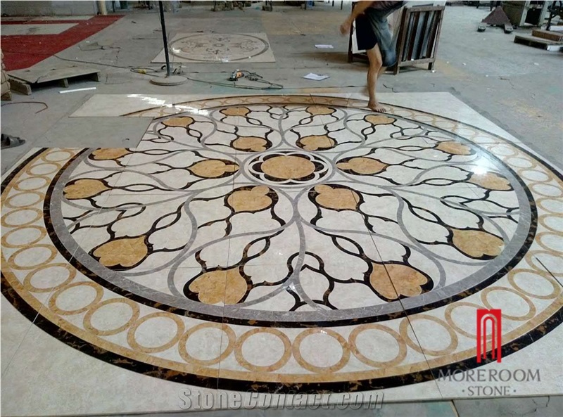Building Material Floor Round Porcelain Floor Medallions Patterns
