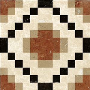 Colorful Patterns Mosaic Tile,Glazed Flooring Tile Design