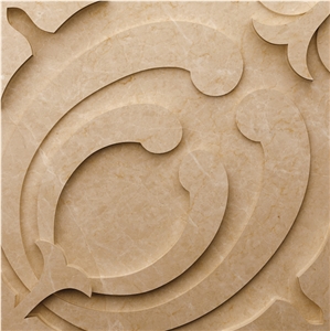 Diamond Shaped Marble Tile Cheap Marble Relief & Etching Tile, Beige Marble Etchings