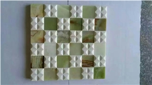Factory Price Full Marble Mosaic,Onyx Mosaic Tile for Wall