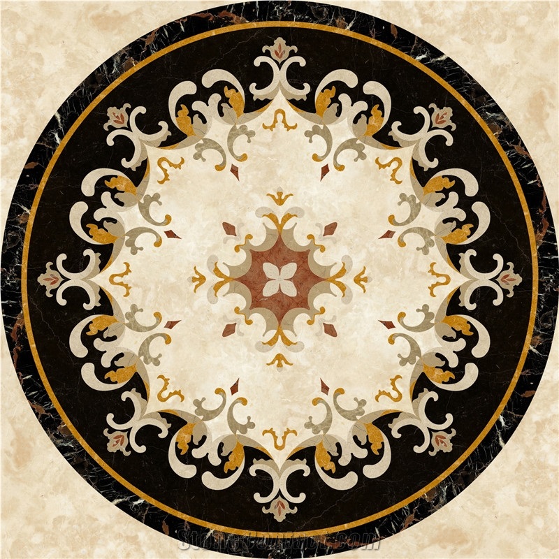 Home Decorated Water-Jet Marble Medallion Tiles Manufacturer