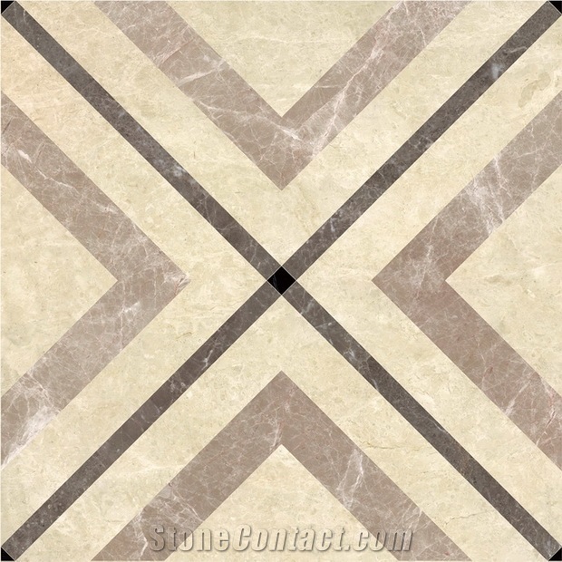 Inkjet Glazed Water-Jet Marble Look Tile,Residential Tile with Lower Price